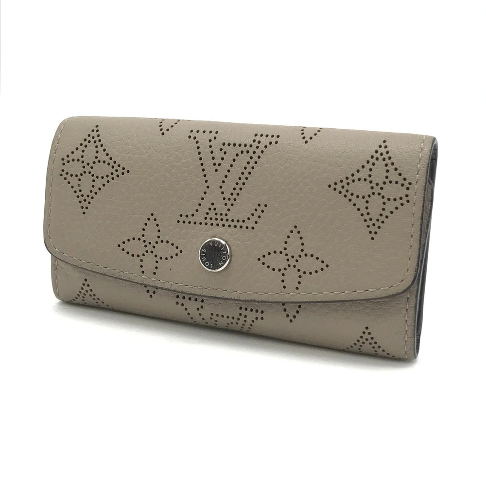 LOUIS VUITTON Mahina Multicles Key Case Wallet Beige Cream